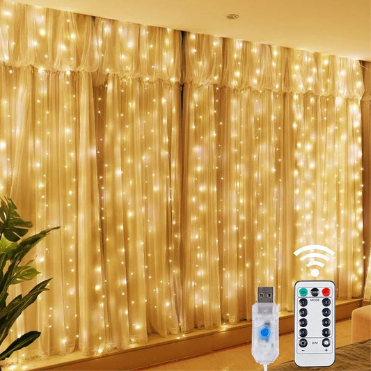 LED Fairy String Curtain Lights