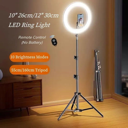 LED Ring Light with Stand and Tripod